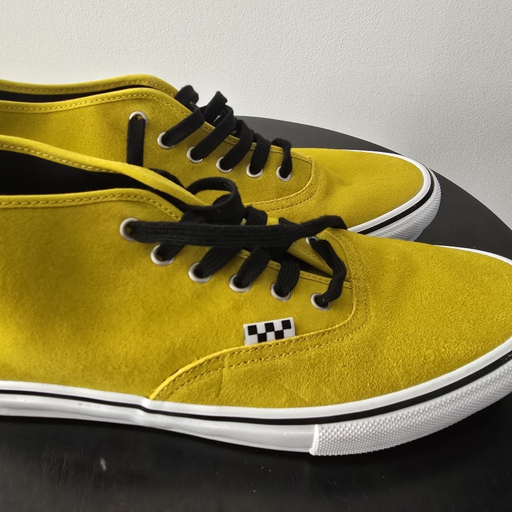 VansSkate Authentic Mid (Heritage Mustard) Like NEW Size 12 - Picture 10 of 11